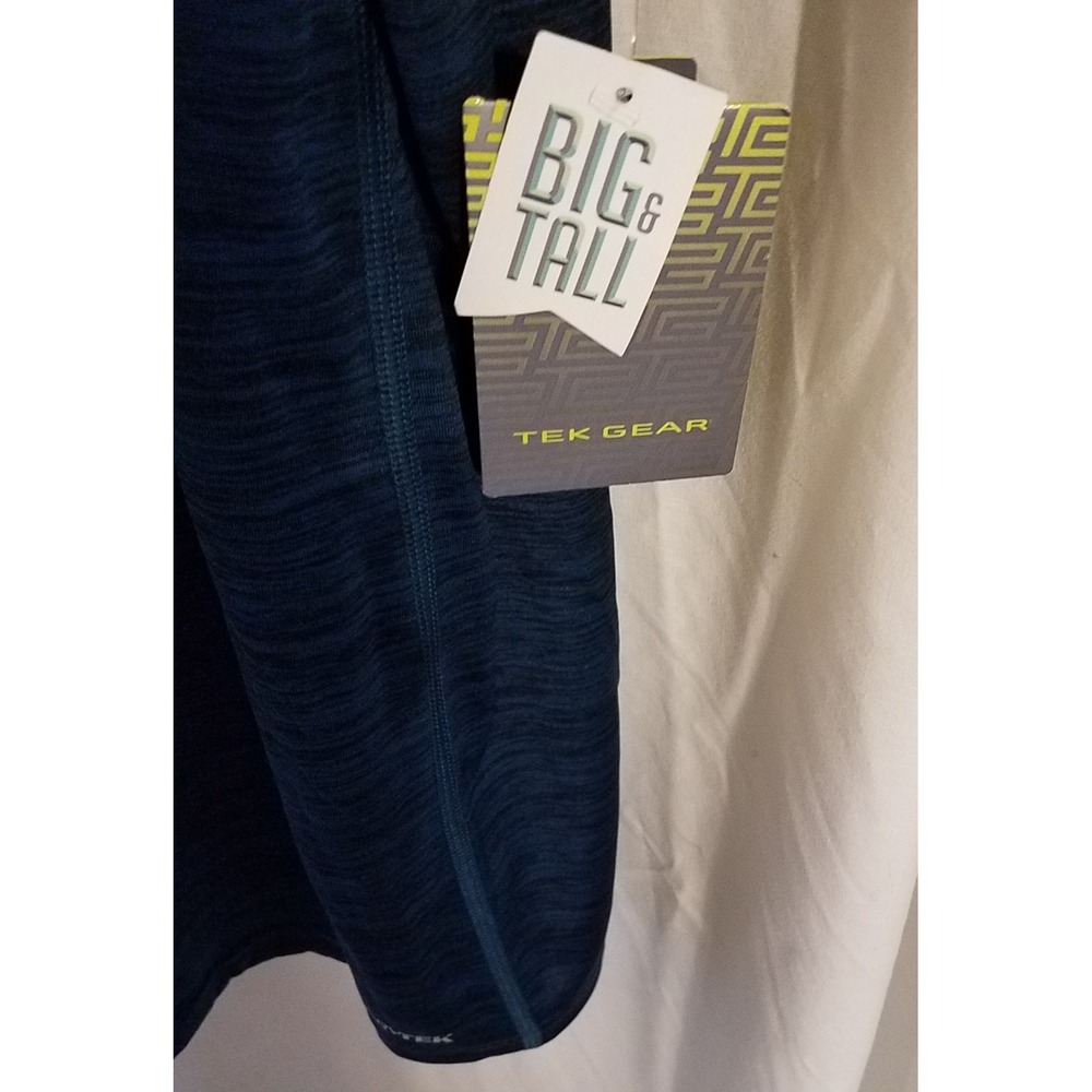 Tek Gear Dry‎ Tek Men's T-shirt Blue NWT Round Neck Activewear Size 2X Big/Tall - Picture 3 of 4